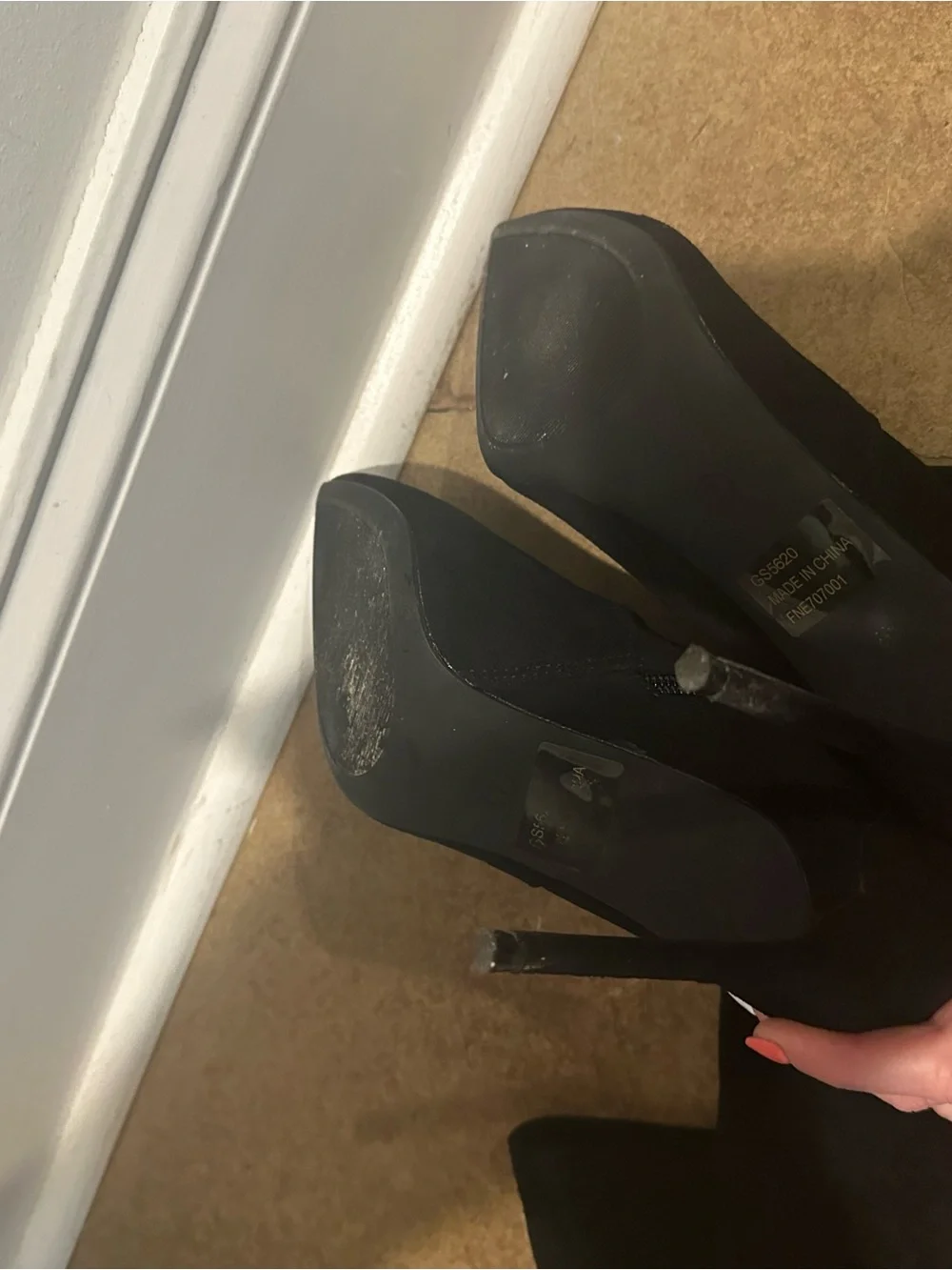 Women's Black Over-the-Knee Stiletto Boost 7